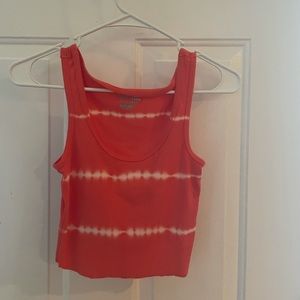 tie dye cropped tank
